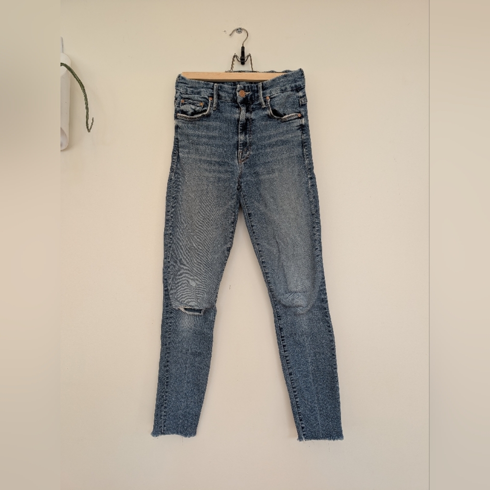 MOTHER 25 High Waisted Looker Ankle Frey